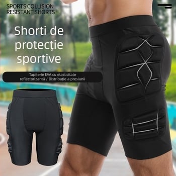 Șorturi de compresie cu protecție talie (spandex, adulți, echipament protector sportiv combinat)