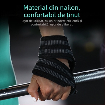 Centură de susținere a încheieturii pentru ridicarea greutăților, cu design Figure-8, antiderapant, poliester, pentru adulți, deadlift și fitness