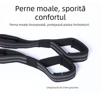 Centură de susținere a încheieturii pentru ridicarea greutăților, cu design Figure-8, antiderapant, poliester, pentru adulți, deadlift și fitness