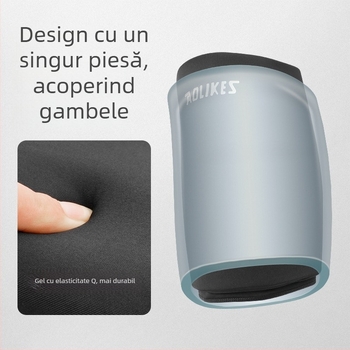 Bandaj cu gel pentru gambă – compresie duală caldă/rece, reutilizabil, gel solid, pentru alergare, fitness și masaj