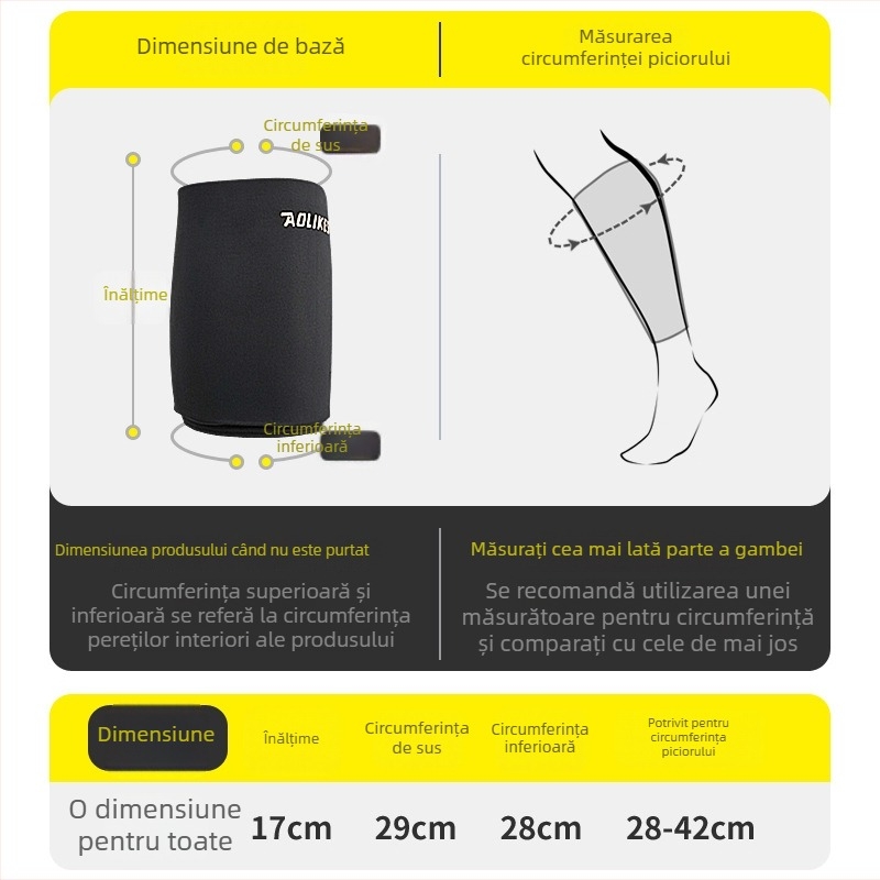 Bandaj cu gel pentru gambă – compresie duală caldă/rece, reutilizabil, gel solid, pentru alergare, fitness și masaj