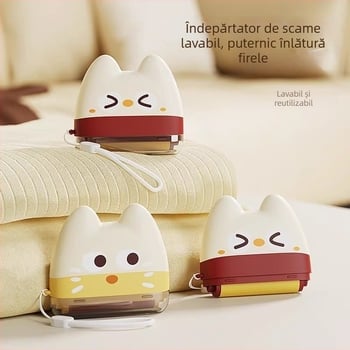 Zhongmu Îndepărtător lavabil de păr pentru animale de companie, corp ABS, cap de pieptene arcuit, pentru câini mici