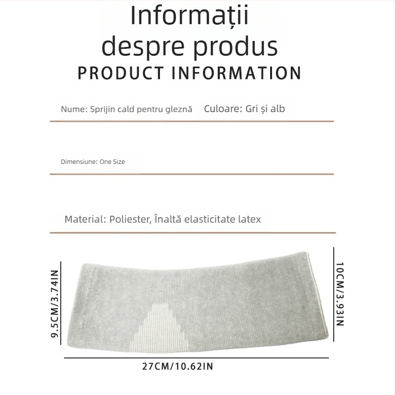 Gleznă orteză pentru toamnă-iarnă, elasticitate cu patru fețe, material respirabil din bambus-carbon, fibră poliesterică, pentru alergare și fotbal, protecție a glezei și stabilizare entorse