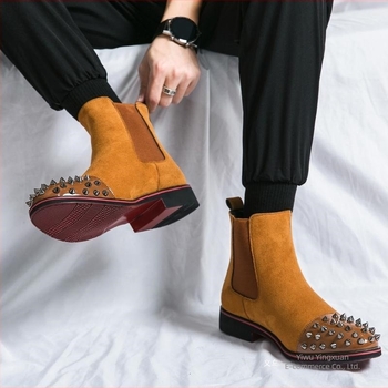 Pantofi Derby pentru bărbați, vârf ascuțit, înălțime gleznă, fermoar pe spate, rezistenți la iarnă, stil casual