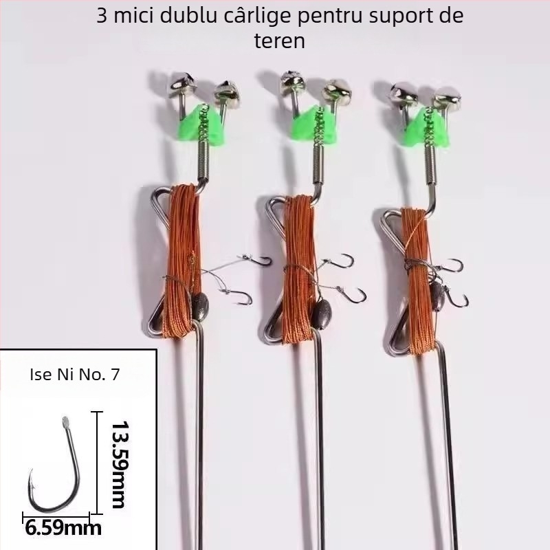 Cârlig de pescuit din oțel inoxidabil, arc exploziv pentru pescuit automat – cârlig cu pinteni pentru pescuit în cursuri de apă