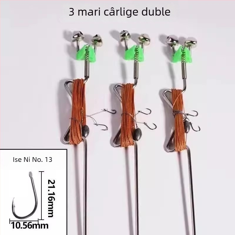 Cârlig de pescuit din oțel inoxidabil, arc exploziv pentru pescuit automat – cârlig cu pinteni pentru pescuit în cursuri de apă