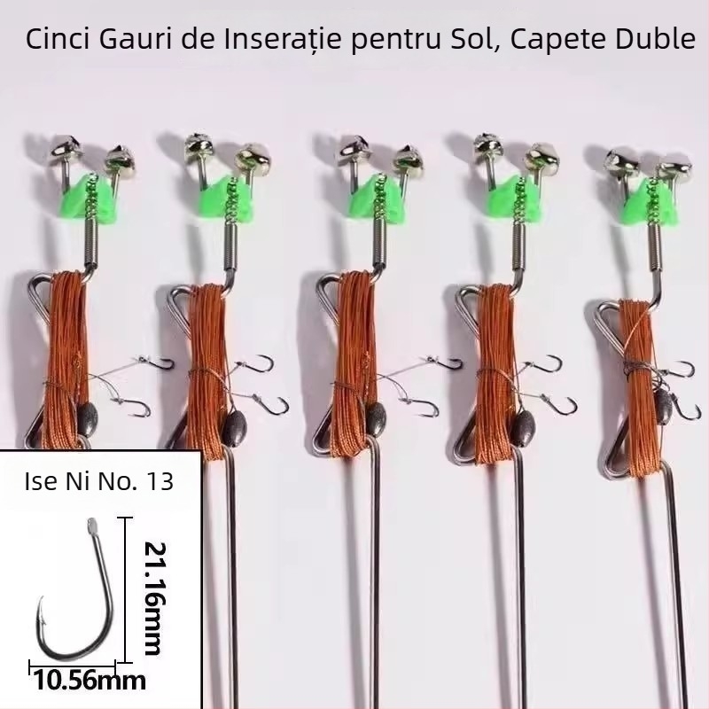 Cârlig de pescuit din oțel inoxidabil, arc exploziv pentru pescuit automat – cârlig cu pinteni pentru pescuit în cursuri de apă