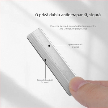 Lamă pentru sprâncene din oțel inoxidabil — lamă ondulată pe o singură parte — Taniyaki