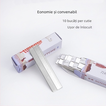 Lamă pentru sprâncene din oțel inoxidabil — lamă ondulată pe o singură parte — Taniyaki