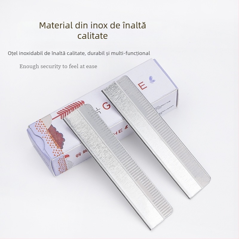 Lamă pentru sprâncene din oțel inoxidabil — lamă ondulată pe o singură parte — Taniyaki