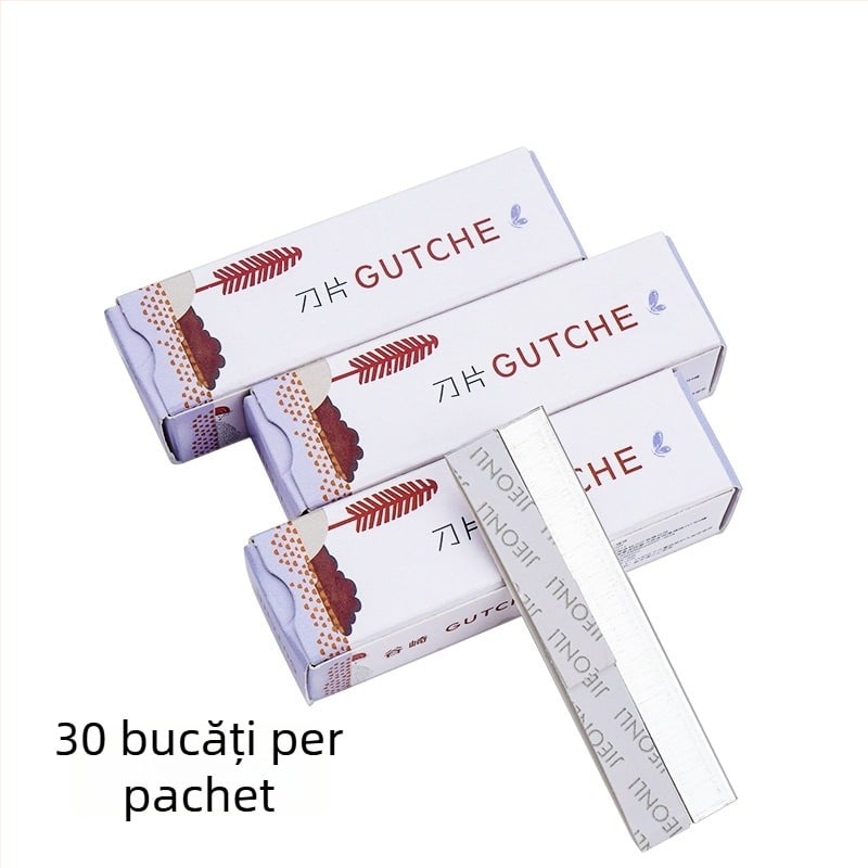 Lamă pentru sprâncene din oțel inoxidabil — lamă ondulată pe o singură parte — Taniyaki