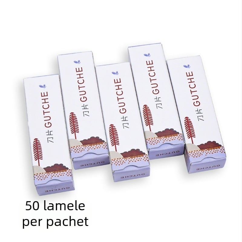 Lamă pentru sprâncene din oțel inoxidabil — lamă ondulată pe o singură parte — Taniyaki