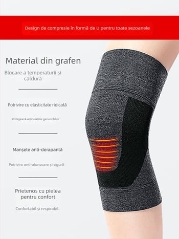 Bandă pentru genunchi pentru vârstnici – căldură, respirabil, utilizare în toate anotimpurile