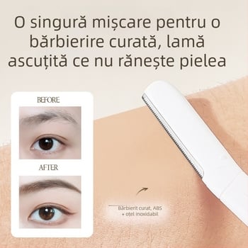 Life girls Trimmer pentru sprâncene, lamă din oțel inoxidabil, design ușor rotunjit, sigur pentru piele, pentru utilizare zilnică