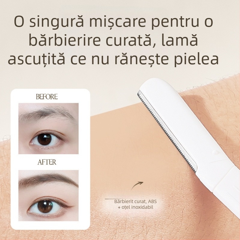 Life girls Trimmer pentru sprâncene, lamă din oțel inoxidabil, design ușor rotunjit, sigur pentru piele, pentru utilizare zilnică