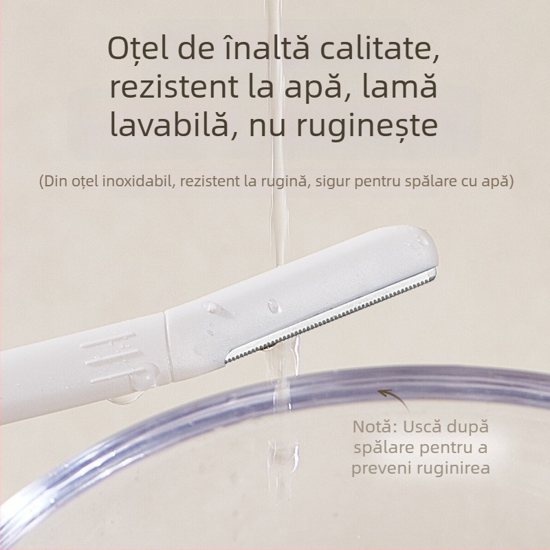 Life girls Trimmer pentru sprâncene, lamă din oțel inoxidabil, design ușor rotunjit, sigur pentru piele, pentru utilizare zilnică