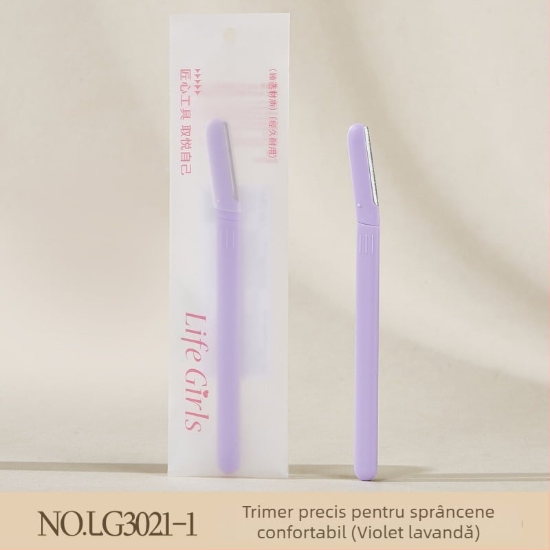 Life girls Trimmer pentru sprâncene, lamă din oțel inoxidabil, design ușor rotunjit, sigur pentru piele, pentru utilizare zilnică