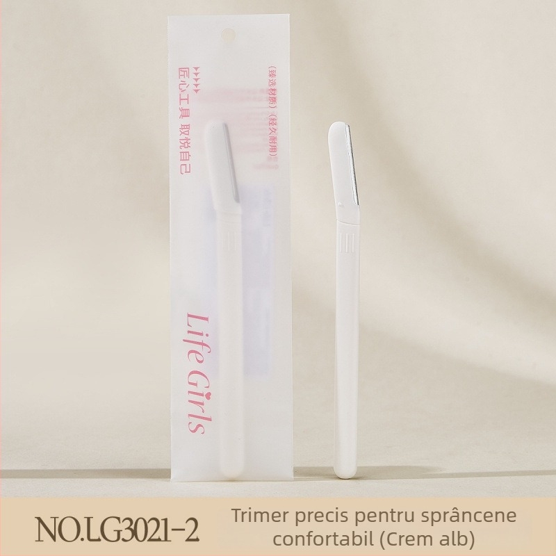 Life girls Trimmer pentru sprâncene, lamă din oțel inoxidabil, design ușor rotunjit, sigur pentru piele, pentru utilizare zilnică