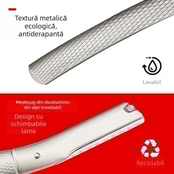 Trimmer pentru sprâncene din oțel inoxidabil, pentru uz zilnic