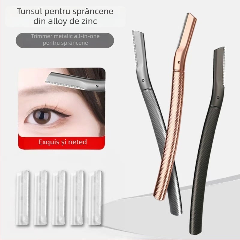 Trimmer pentru sprâncene din oțel inoxidabil, pentru uz zilnic