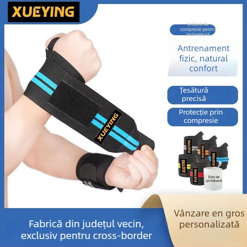 Bandă de încheietură universală din poliester, suport pentru încheieturi la bench press și deadlift