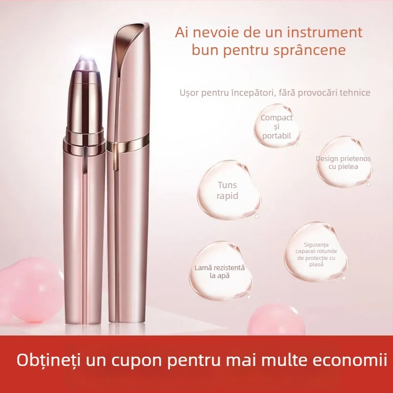 Instru­ment electric pentru modelarea sprâncenelor, alimentare USB, greutate 75 g, pentru uz casnic