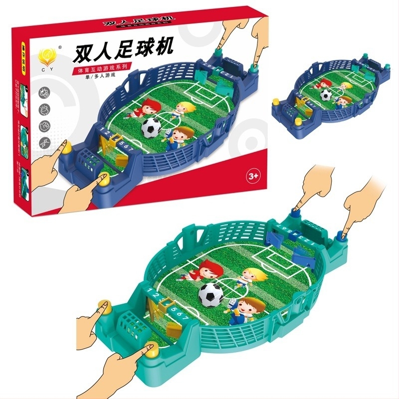 Joc de fotbal pe masă pentru copii, plastic, interacțiune pentru doi jucători, 4-6 ani