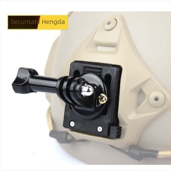 Suport pentru cască compatibil GoPro, cu eliberare rapidă, compatibil GoPro, Xiaomi și Mountain Dog, din plastic