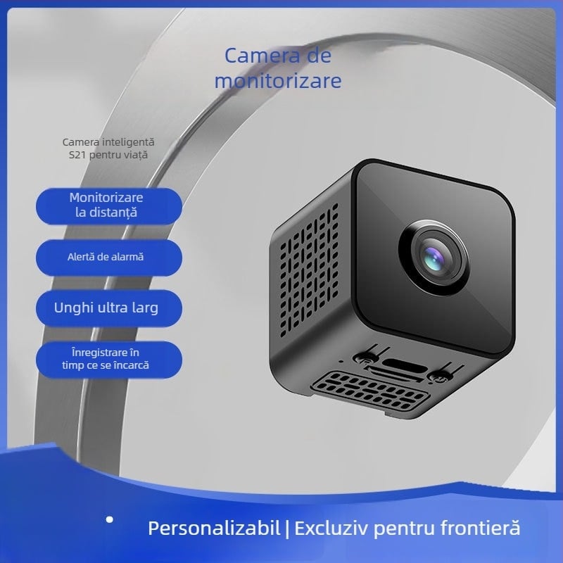 Cameră de supraveghere WiFi pentru casă și îngrijire animale de companie, control de pe smartphone, 1080P, vedere de noapte, detecție PIR a mișcării, utilizare în interior și exterior