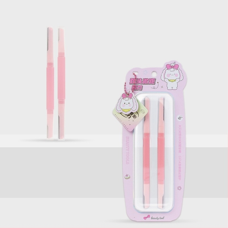 Etif Flower Trimmer pentru sprânene, capete duble pliabile, telescopic, din oțel inoxidabil și ABS, pentru îngrijire zilnică