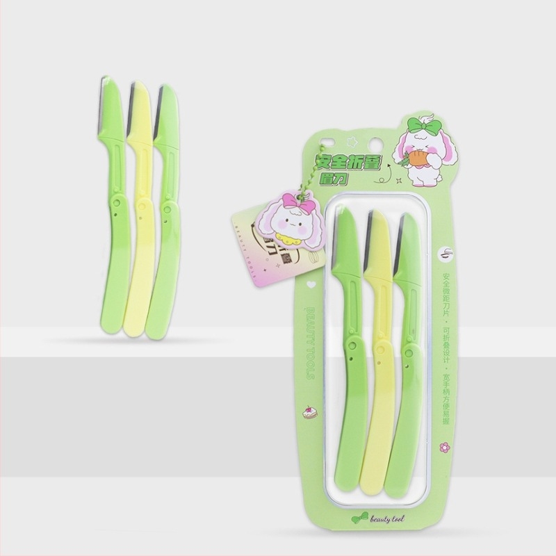 Etif Flower Trimmer pentru sprânene, capete duble pliabile, telescopic, din oțel inoxidabil și ABS, pentru îngrijire zilnică