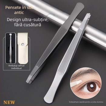 Clip pentru sprâncene și pensetă – oțel inoxidabil, seria Guchin, uz general