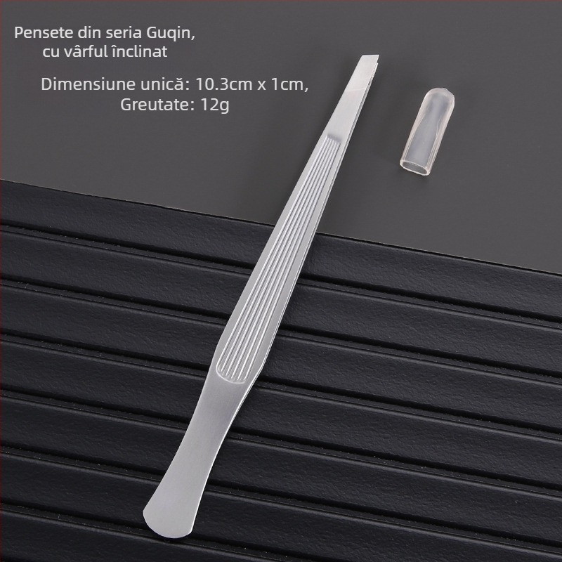 Clip pentru sprâncene și pensetă – oțel inoxidabil, seria Guchin, uz general