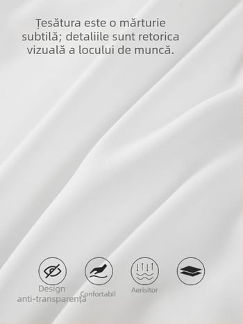 Cămașă din chiffon pentru femei, mâneci scurte, guler de cămașă, închidere pe un rând, funda detașabilă