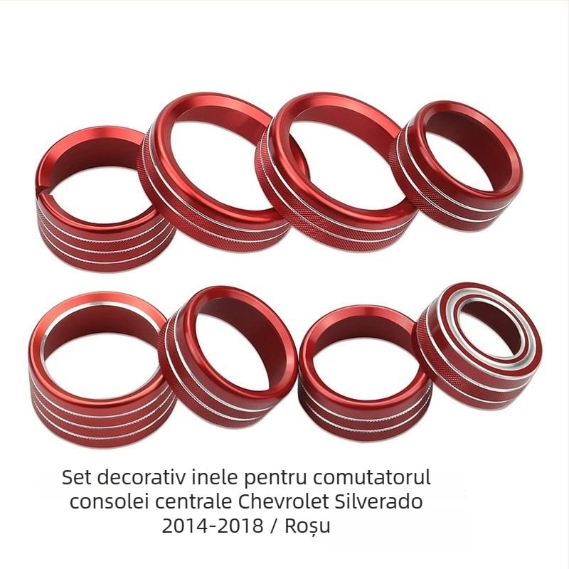 Inel din aliaj de aluminiu pentru butonul de control interior Silverado — Solald Central Control, personalizabil