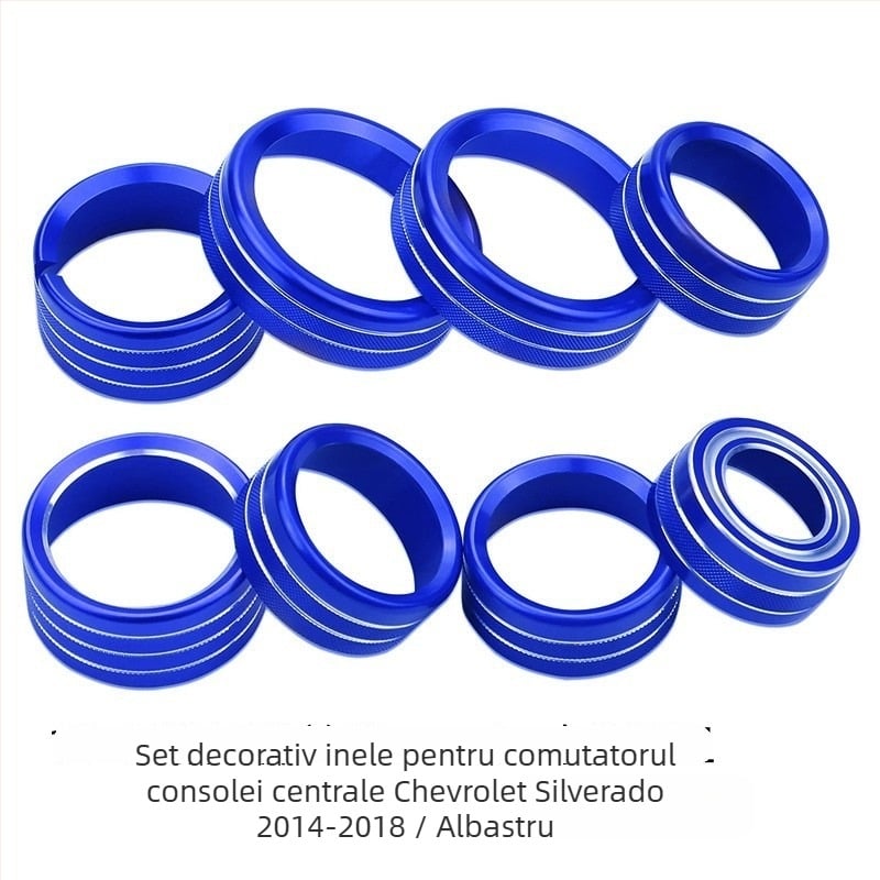 Inel din aliaj de aluminiu pentru butonul de control interior Silverado — Solald Central Control, personalizabil