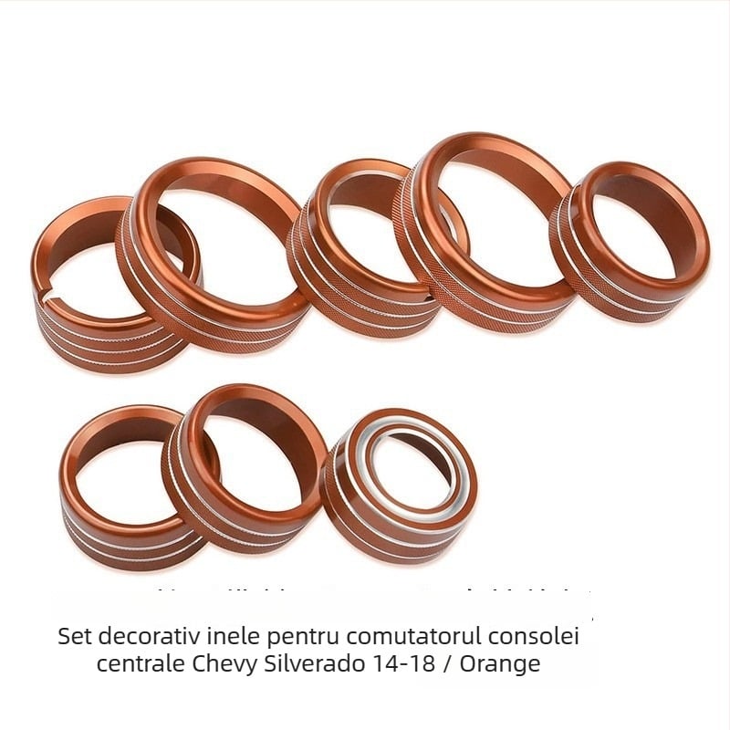 Inel din aliaj de aluminiu pentru butonul de control interior Silverado — Solald Central Control, personalizabil