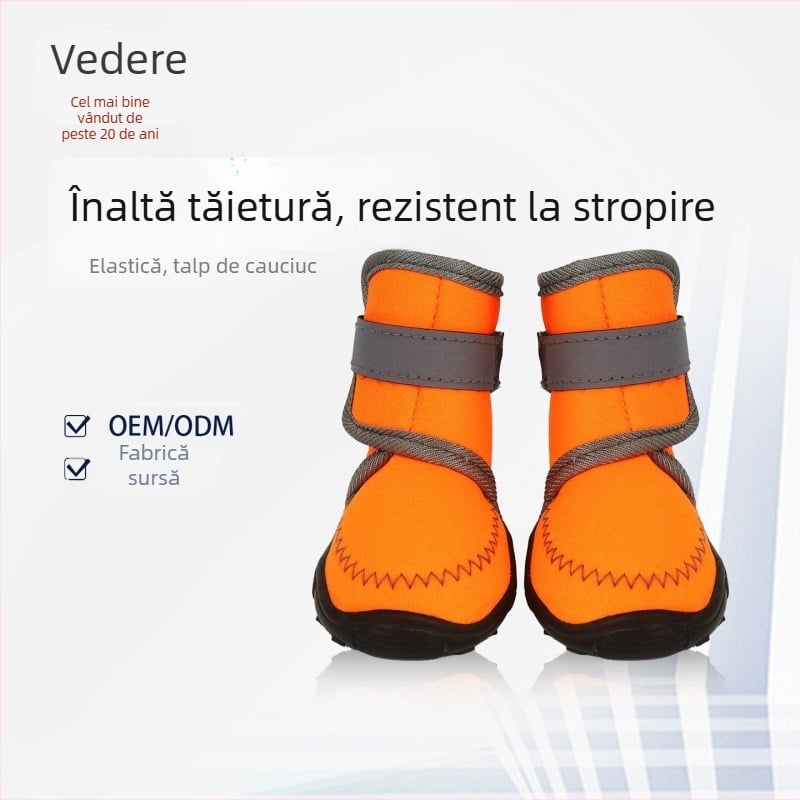 Pantofi pentru câini mrshoes – Impermeabili, Elastici pe patru laturi, Antialunecare, Rezistenți la uzură