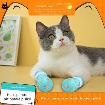 Pantofi pentru pisici anti-alunecare – utilizare generală, material plastic, brand Favorite four, stil Hip Hop