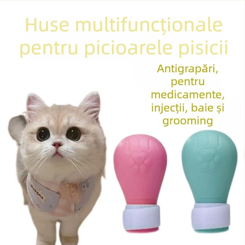 Pantofi pentru pisici anti-alunecare – utilizare generală, material plastic, brand Favorite four, stil Hip Hop