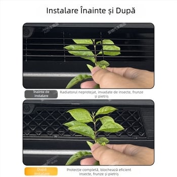 Antike ABS etichete auto interioare Tesla Model 3/Y – noua versiune, plasă antiinsecte, plasă de protecție a rezervorului de apă, plasă anti-praf