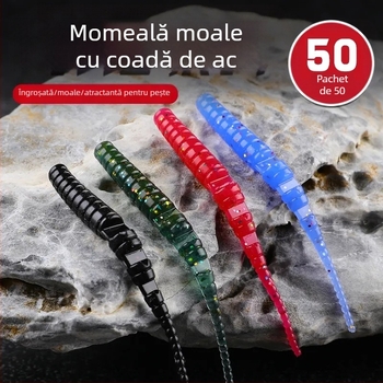 Bear King Momeală moale cu coadă de ac – Momeală artificială pentru bass, tilapia și sunfish