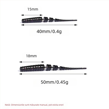 Bear King Momeală moale cu coadă de ac – Momeală artificială pentru bass, tilapia și sunfish