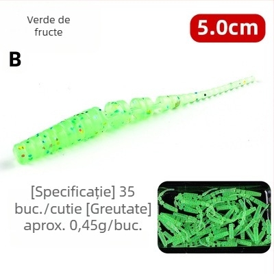 Bear King Momeală moale cu coadă de ac – Momeală artificială pentru bass, tilapia și sunfish