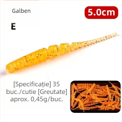 Bear King Momeală moale cu coadă de ac – Momeală artificială pentru bass, tilapia și sunfish