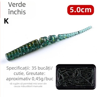 Bear King Momeală moale cu coadă de ac – Momeală artificială pentru bass, tilapia și sunfish