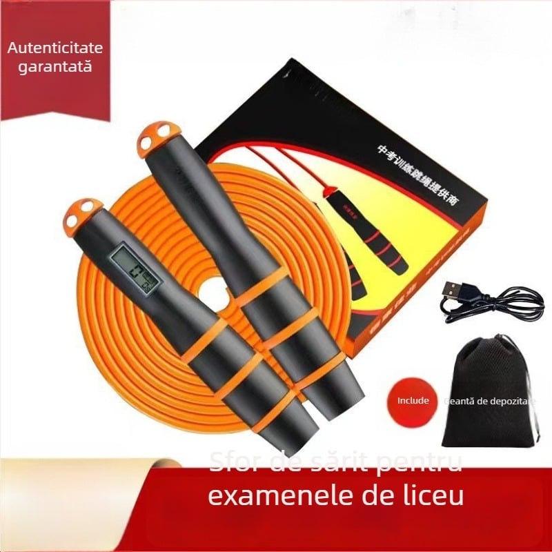 Sfoară pentru sărit cu mâner numărător – PVC material; utilizare generală; nu este destinat copiilor