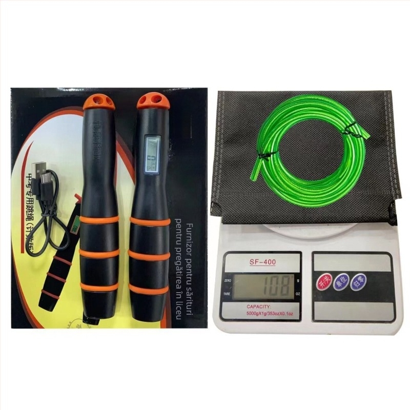 Sfoară pentru sărit cu mâner numărător – PVC material; utilizare generală; nu este destinat copiilor