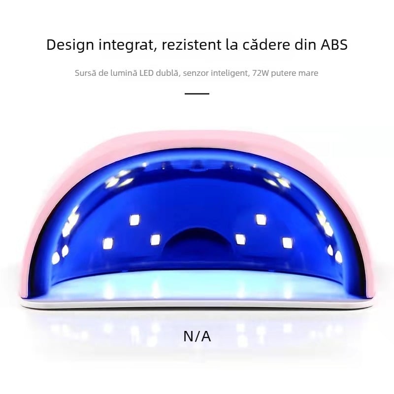 S2pro Lampa LED pentru manichiură cu inducție inteligentă, 72W uscare rapidă