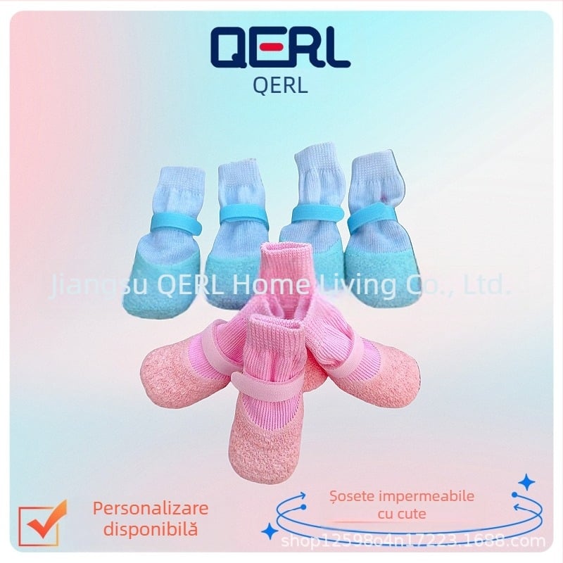 Pantofi de exterior pentru câini: impermeabili, antiderapante, rezistenți la uzură (amestec de poliester; origine Jiangsu; utilizare universală)